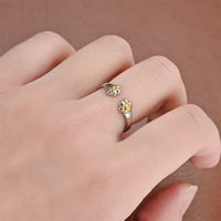 New Hot Selling Fashion Stainless Steel Cat Claw Ring with Adjustable Opening for Women Jewelry Gifts