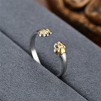 New Hot Selling Fashion Stainless Steel Cat Claw Ring with Adjustable Opening for Women Jewelry Gifts